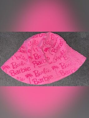 Forever 21 Barbie Hot Pink Logo Bucket Hat